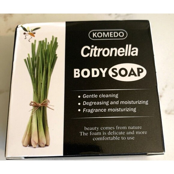3 Bar Lot - Komedo Citronella Body Soap Gentle Degreasing Moisturizing New Boxed - Picture 1 of 4